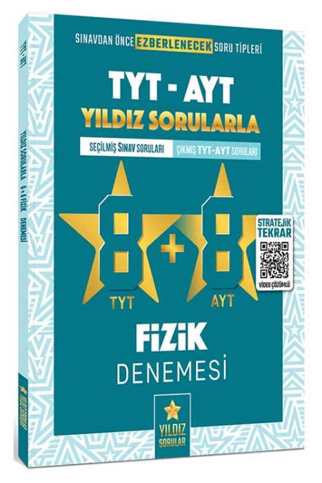 Yıldız Sorular YKS TYT AYT Fizik 8+8 Deneme Video Çözümlü Yıldız Sorular