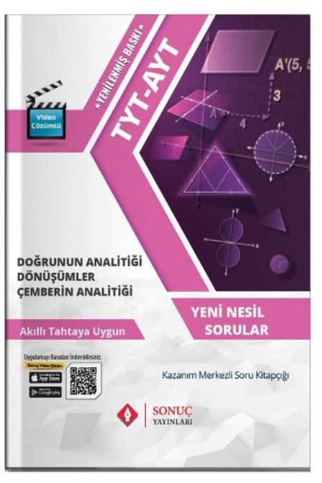 YKS TYT AYT Doğrunun Analitiği-Dönüşümler-Çemberin Analitiği Soru Bankası Sonuç Yayınları