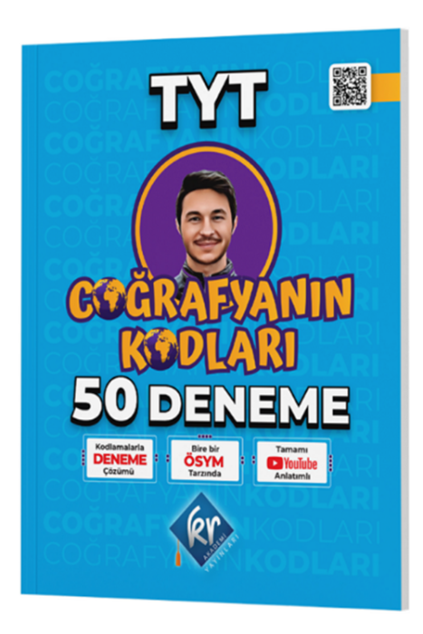 YKS TYT Coğrafyanın Kodları Coğrafya 50 Deneme Video Çözümlü KR Akademi Yayınları