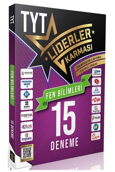 YKS TYT Fen Bilimleri 15 Deneme Video Çözümlü Liderler Karması