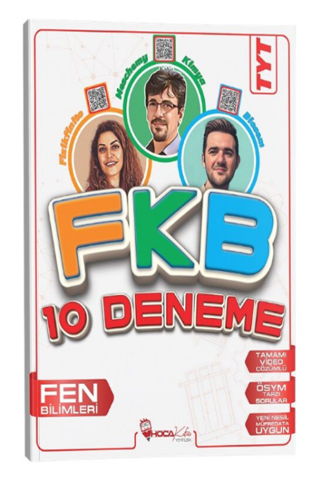 YKS TYT Fen Bilimleri FKB 10 Deneme Hoca Kafası Yayınları