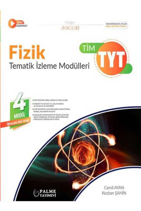 YKS TYT Fizik Joker Tematik İzleme Modülleri Palme Yayınları