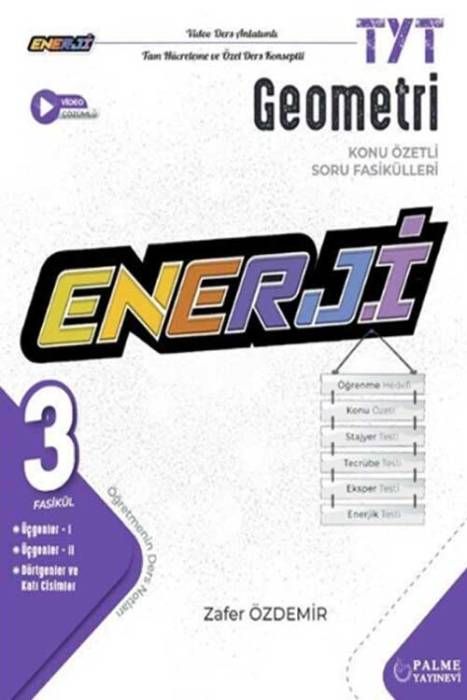 YKS TYT Geometri Enerji Konu Özetli Soru Fasikülü Palme Yayınları