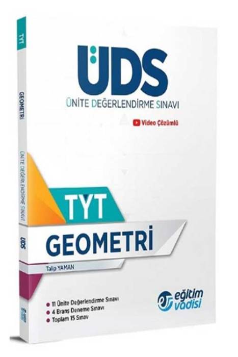 YKS TYT Geometri ÜDS Ünite Değerlendirme Sınavı Eğitim Vadisi Yayınları