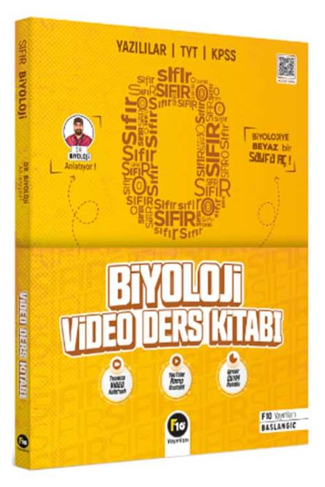 YKS TYT KPSS Dr. Biyoloji Sıfırdan Video Ders Kitabı F10 Yayınları