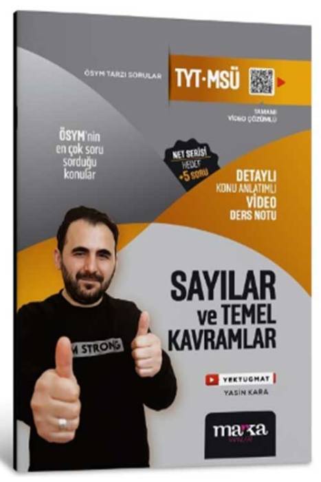 2024 YKS TYT MSÜ Sayılar ve Temel Kavramlar Konu Anlatımlı Video Ders Notu Marka Yayınları