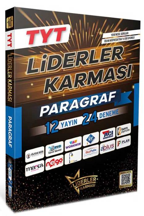 YKS TYT Paragraf Denemeleri 12 Yayın 24 Deneme Liderler Karması Yayınları