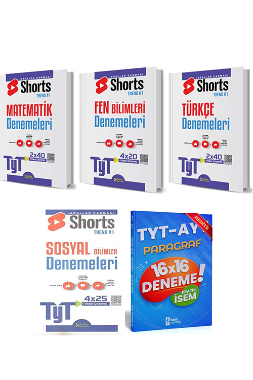 YKS TYT Shorts Deneme Seti Krallar Karması Yayınları TYT Türkçe Deneme ...