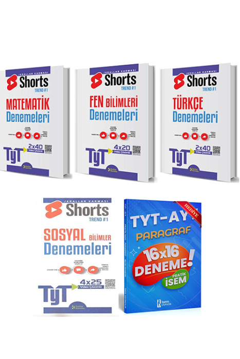 YKS TYT Shorts Deneme Seti Krallar Karması Yayınları