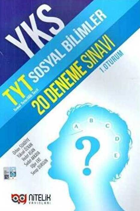 YKS TYT Sosyal Bilimler 20 Deneme Sınavı 1.Oturum Nitelik Yayınları