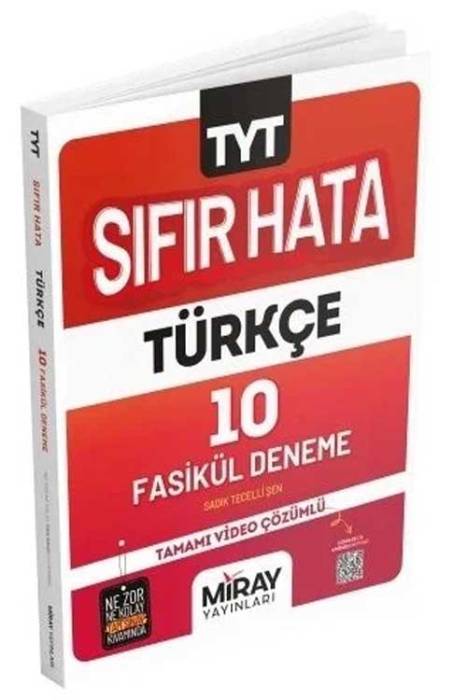 YKS TYT Türkçe Sıfır Hata 10 Fasikül Denemeler Miray Yayınları