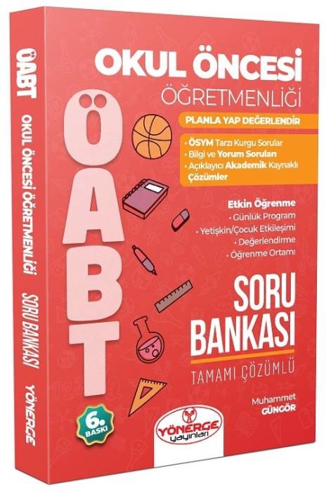 Yönerge 2022 ÖABT Okul Öncesi Öğretmenliği Soru Bankası Çözümlü Muhammet Güngör Yönerge Yayınları