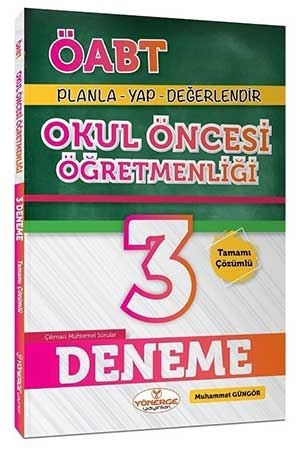 ÖABT Okul Öncesi Öğretmenliği 3 Deneme Çözümlü Yönerge Yayınları