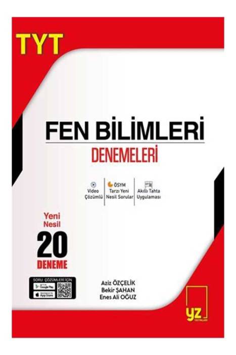 YZ Yayınları YKS TYT Fen Bilimleri 20 Deneme YZ Yayınları