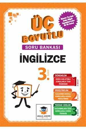 Zeka Küpü 3. Sınıf İngilizce Üç Boyutlu Soru Bankası Zeka Küpü Yayınları