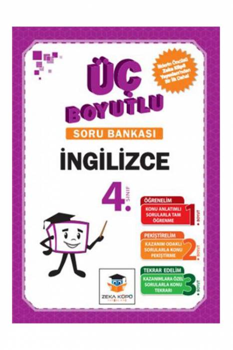 Zeka Küpü 4. Sınıf İngilizce Üç Boyutlu Soru Bankası Zeka Küpü Yayınları