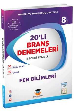 Zeka Küpü 8. Sınıf Fen Bilimleri 20 li Branş Denemeleri Zeka Küpü Yayınları