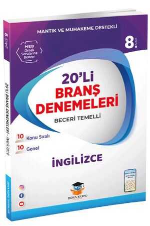 Zeka Küpü 8. Sınıf İngilizce 20 li Branş Denemeleri Zeka Küpü Yayınları