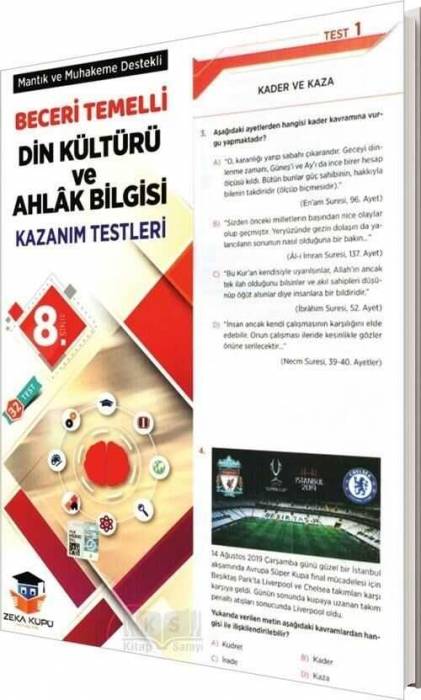 Zeka Küpü 8.Sınıf Beceri Temelli Din Kültürü ve Ahlak Bilgisi Kazanım Testleri Zeka Küpü Yayınları