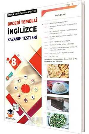 Zeka Küpü 8.Sınıf Beceri Temelli İngilizce Kazanım Testleri Zeka Küpü Yayınları