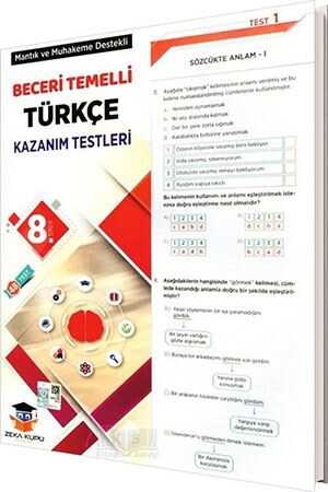 Zeka Küpü 8.Sınıf Beceri Temelli Türkçe Tarihi Kazanım Testleri Zeka Küpü Yayınları