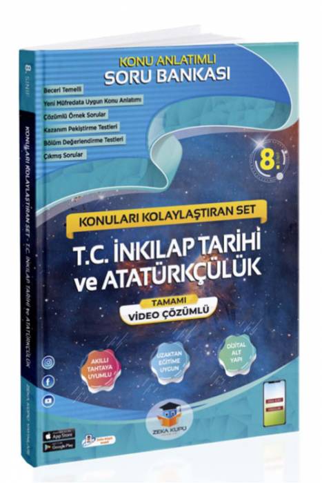 Zeka Küpü 8.Sınıf LGS İnkılap Tarihi Konu Anlatımlı Soru Bankası Zeka Küpü Yayınları