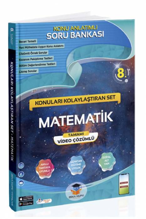 Zeka Küpü 8.Sınıf LGS Matematik Konu Anlatımlı Soru Bankası Zeka Küpü Yayınları